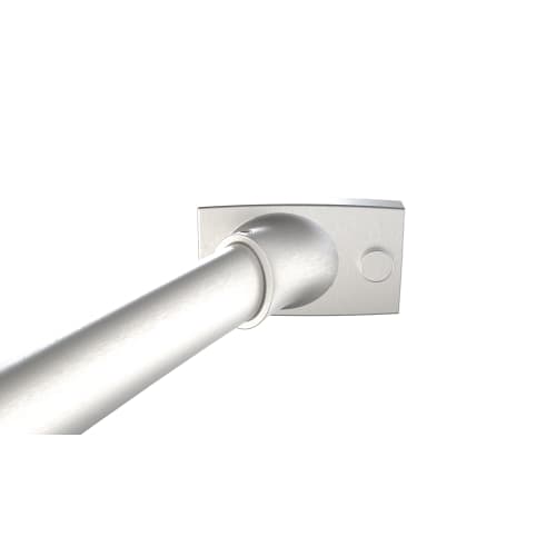 Barral Curvo para Cortina de Ducha WINGITS® CONTOUR OVAL, 5' X 6", Acabado Satinado, Renovación, Caja de CATÁLOGO